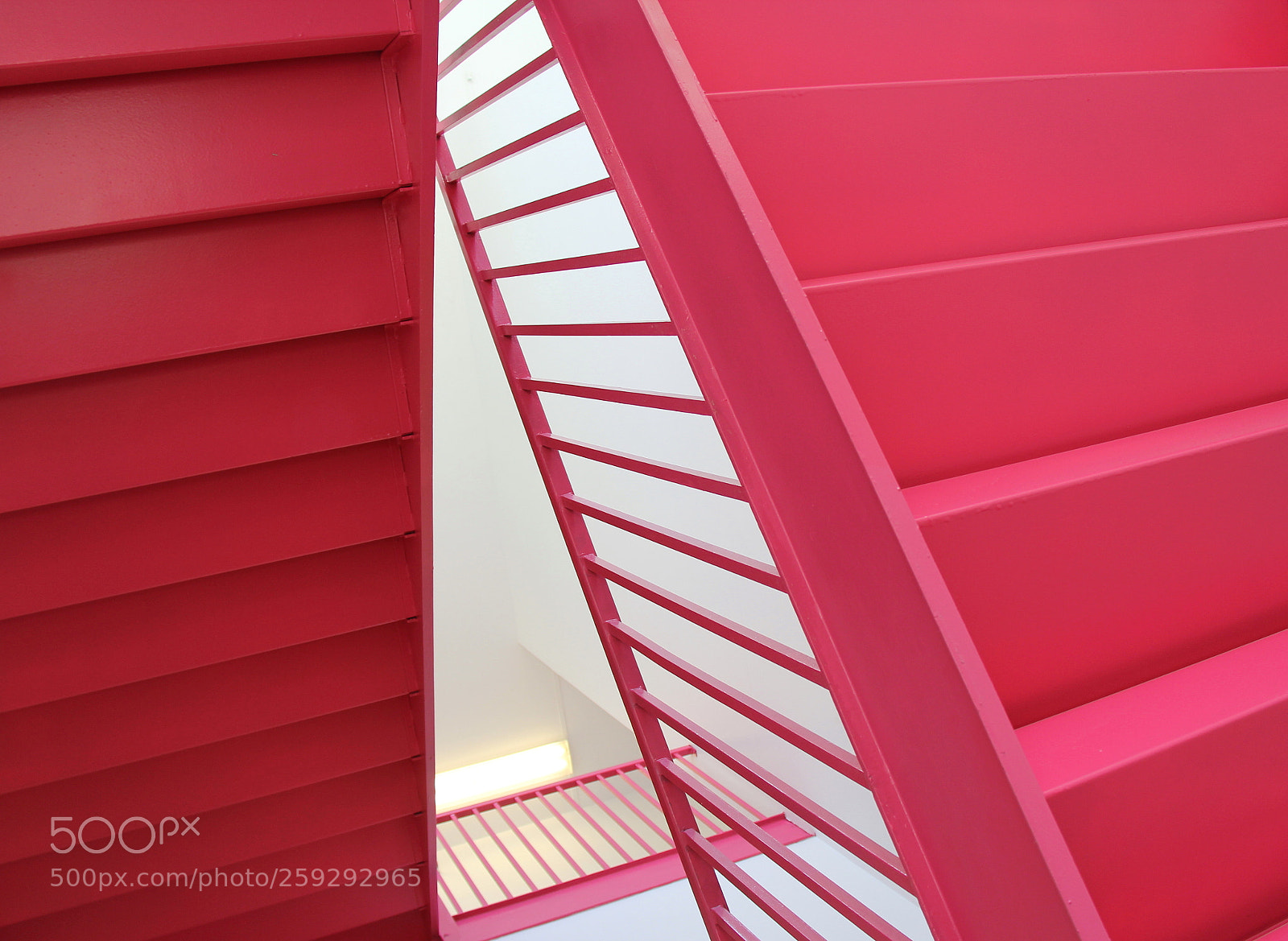 Canon EF-S 18-200mm F3.5-5.6 IS sample photo. Red staircase photography