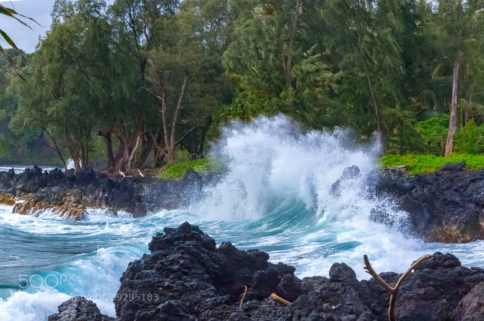 Canon EOS 100D (EOS Rebel SL1 / EOS Kiss X7) sample photo. Waves crashing against cliff photography