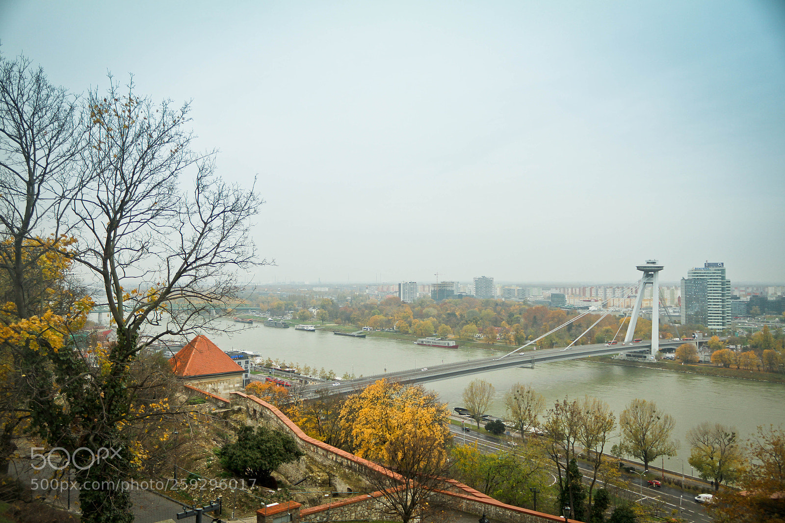 Canon EOS 7D sample photo. Ufo bridge bratislava photography