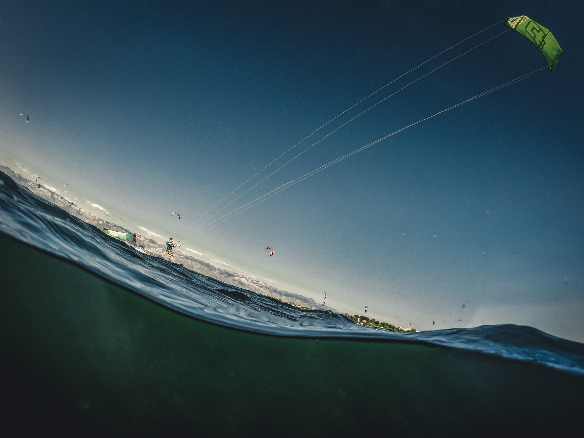 GoPro HERO4 Black sample photo. Kitesurfing photography