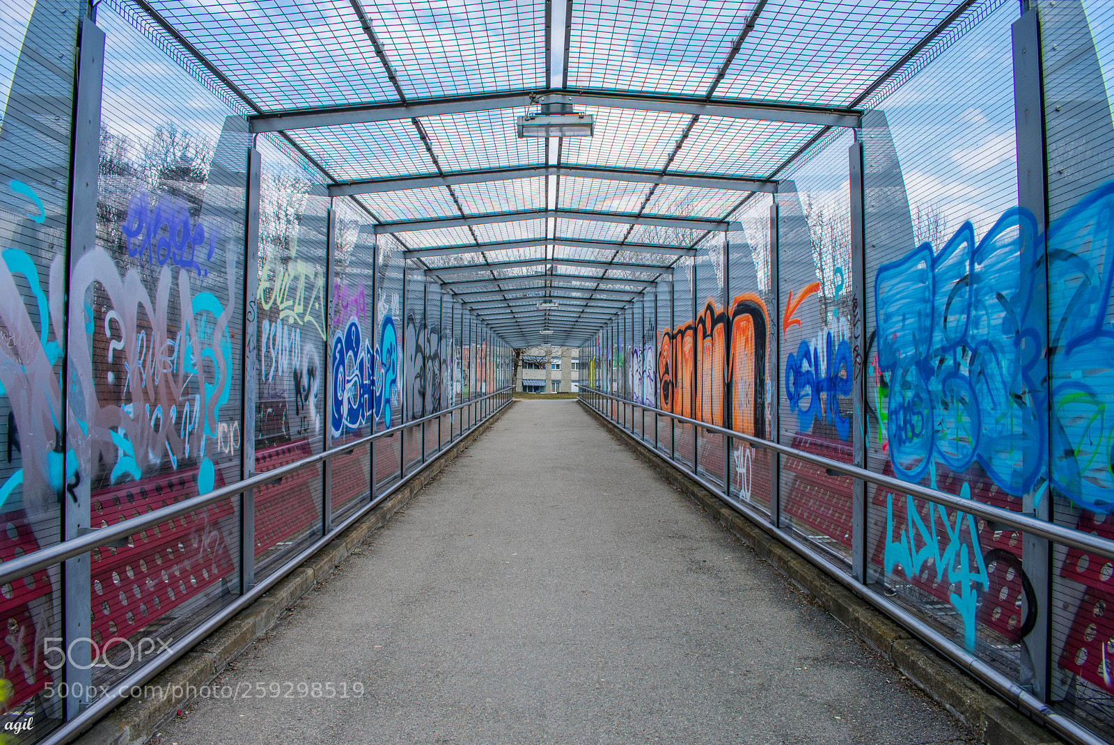 Nikon D3400 sample photo. Passerelle sur l'autoroute photography