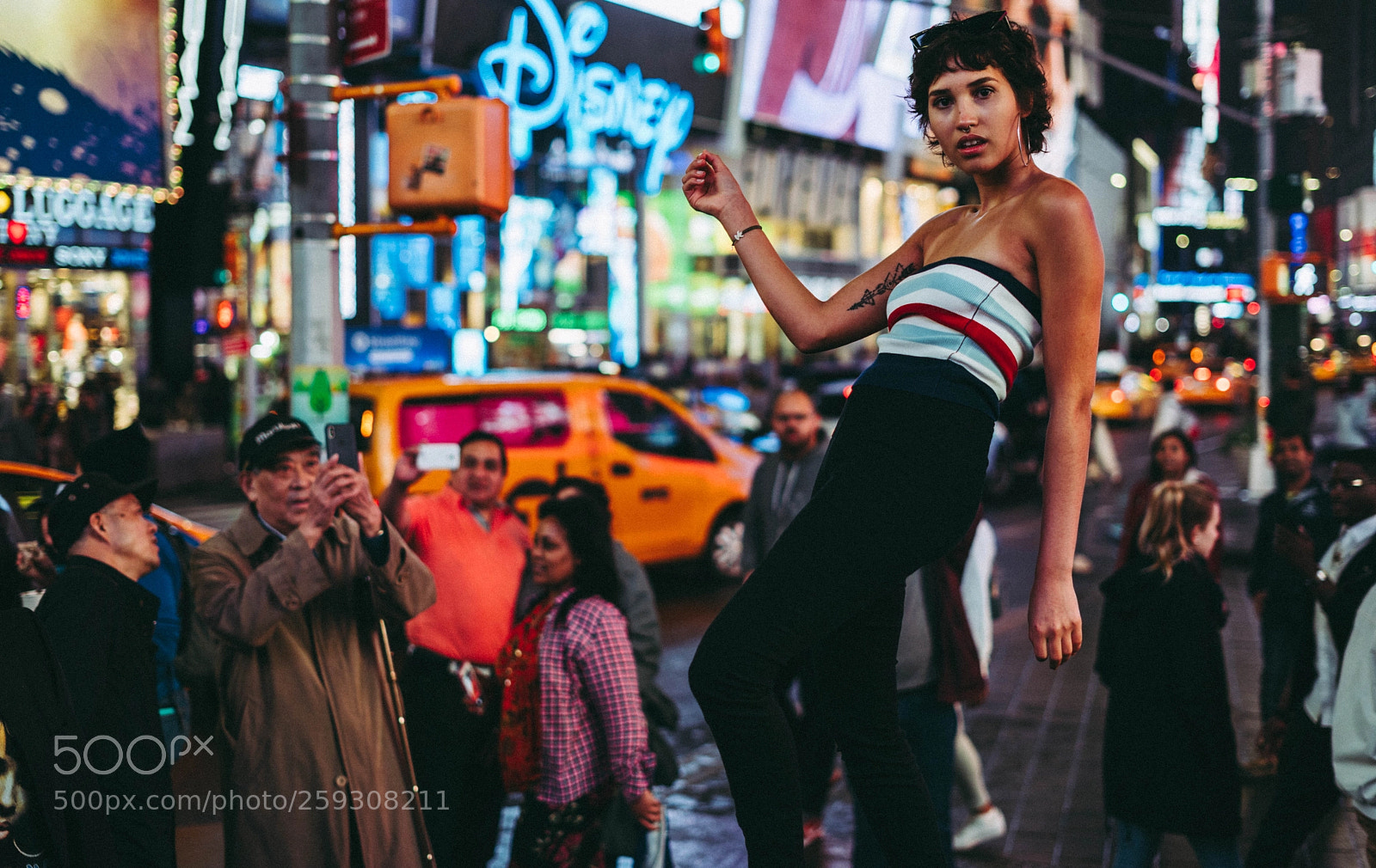 Sony a7 III sample photo. Time square with ines photography