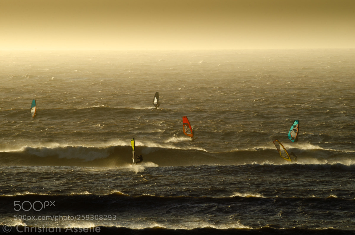 Nikon D5100 sample photo. Windsurfing at moulay photography
