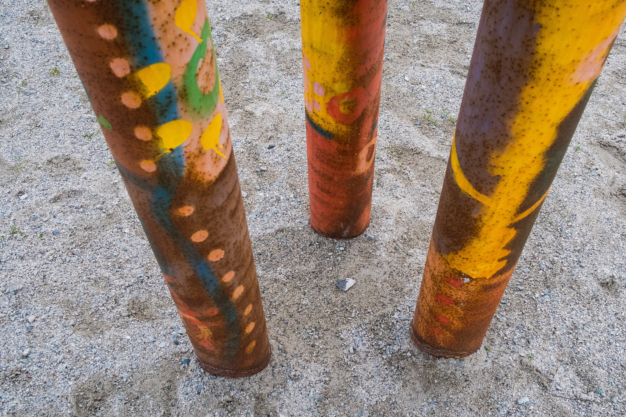 Canon PowerShot G5 X sample photo. Pillars in the sand photography