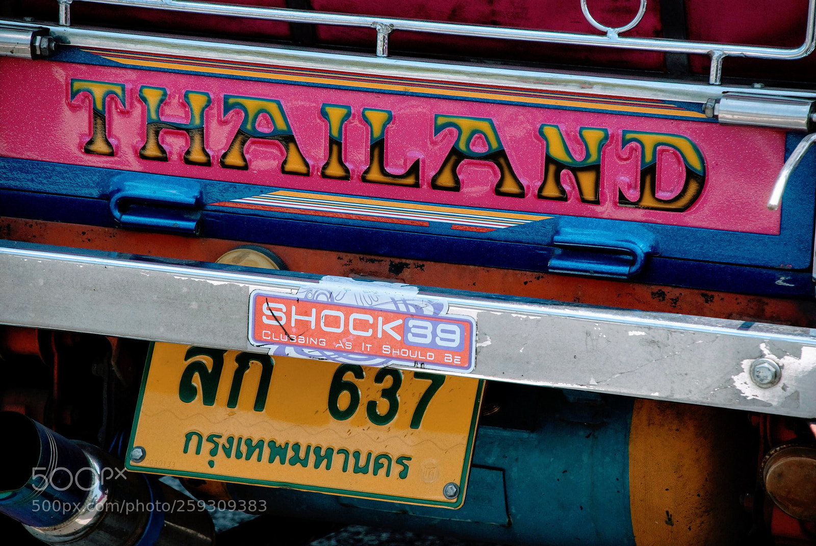 Nikon D80 sample photo. Thailand tuktuk photography