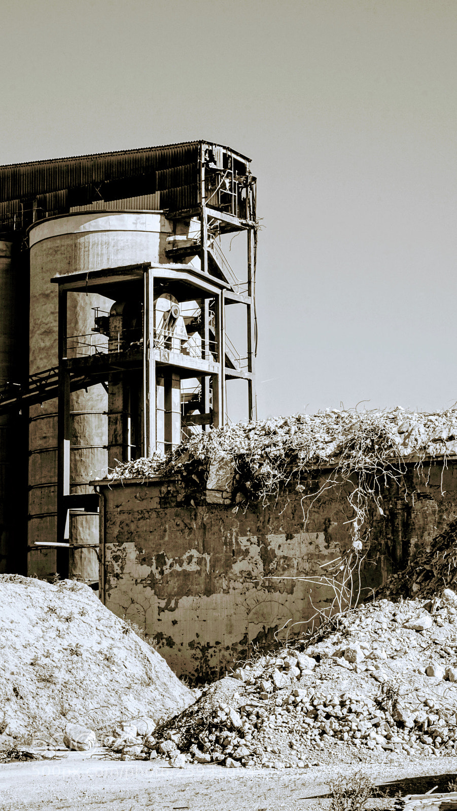 Sony a6000 sample photo. Old cement factory photography
