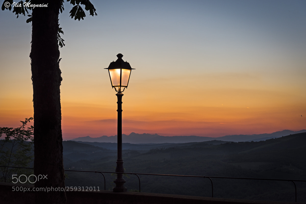 Nikon D7200 sample photo. Lampione al tramonto photography