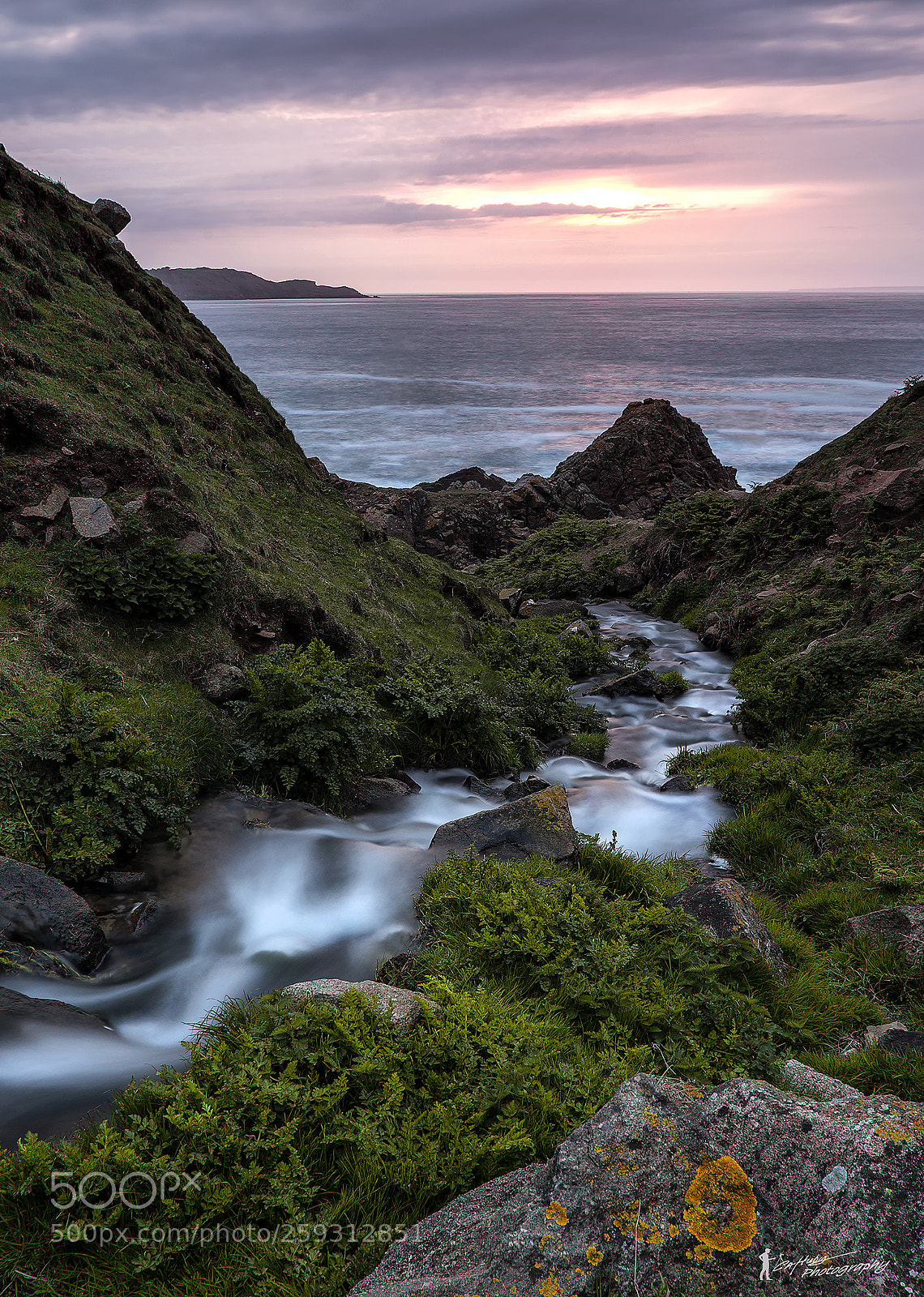 Canon EOS 6D sample photo. Running stream at sunset photography