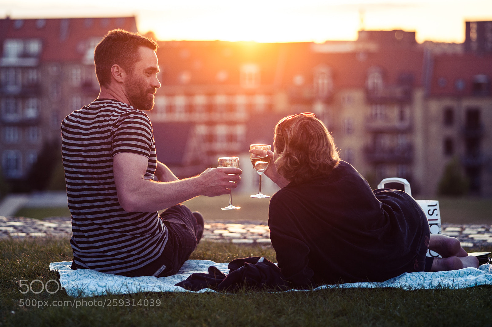 Nikon D700 sample photo. Couple drinking white wine photography