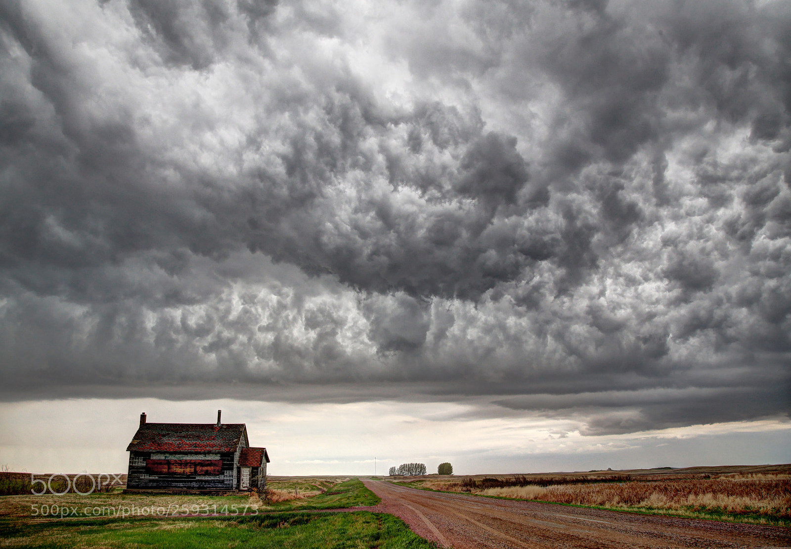 Canon EOS 6D sample photo. School house storm photography