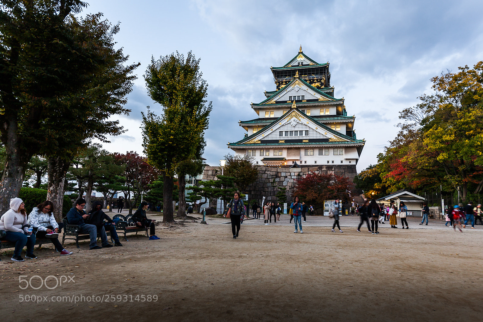 Canon EOS 5D Mark II sample photo. Osaka castle photography