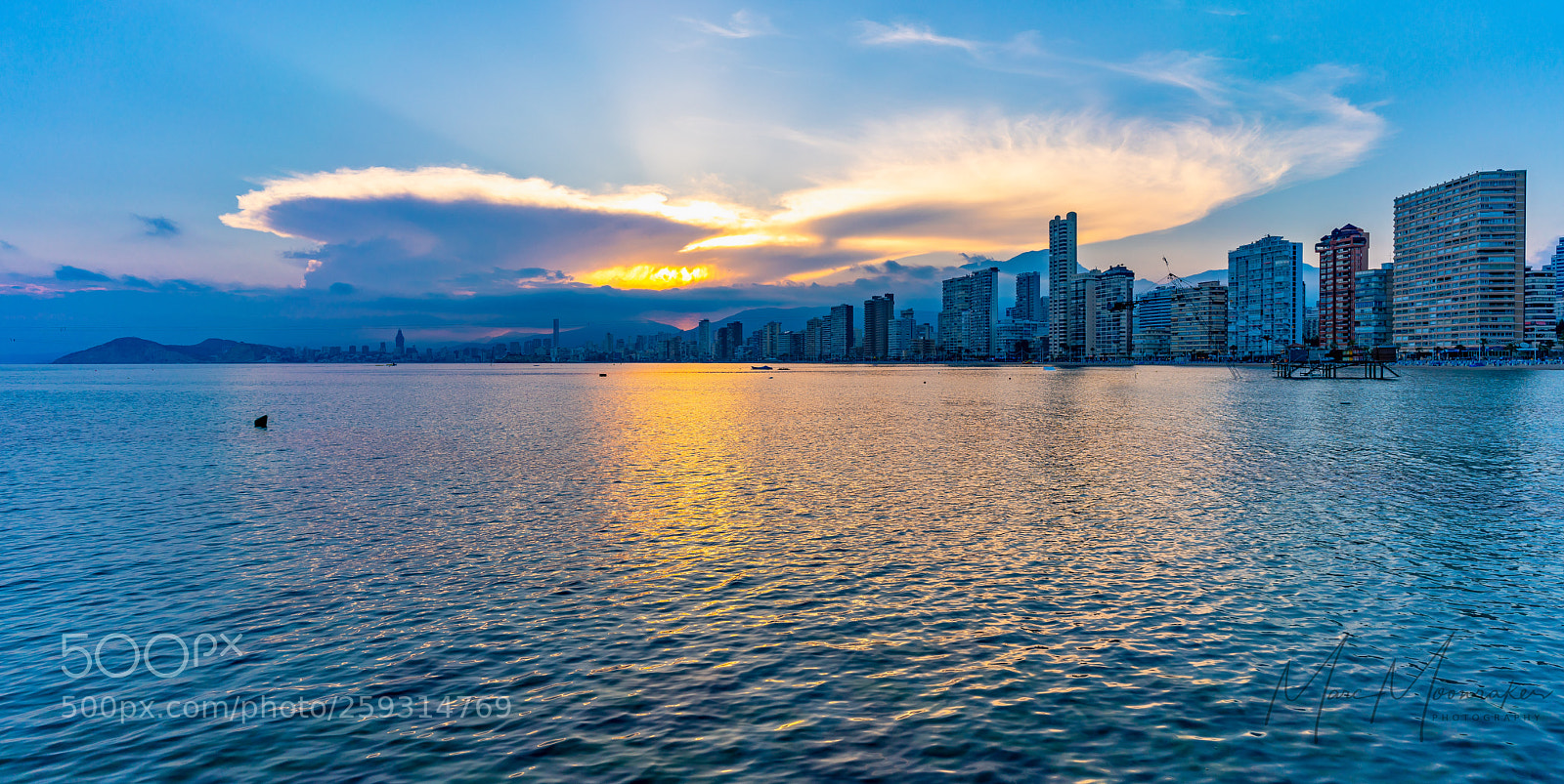 Sony a7R II sample photo. The skyline of benidorm photography