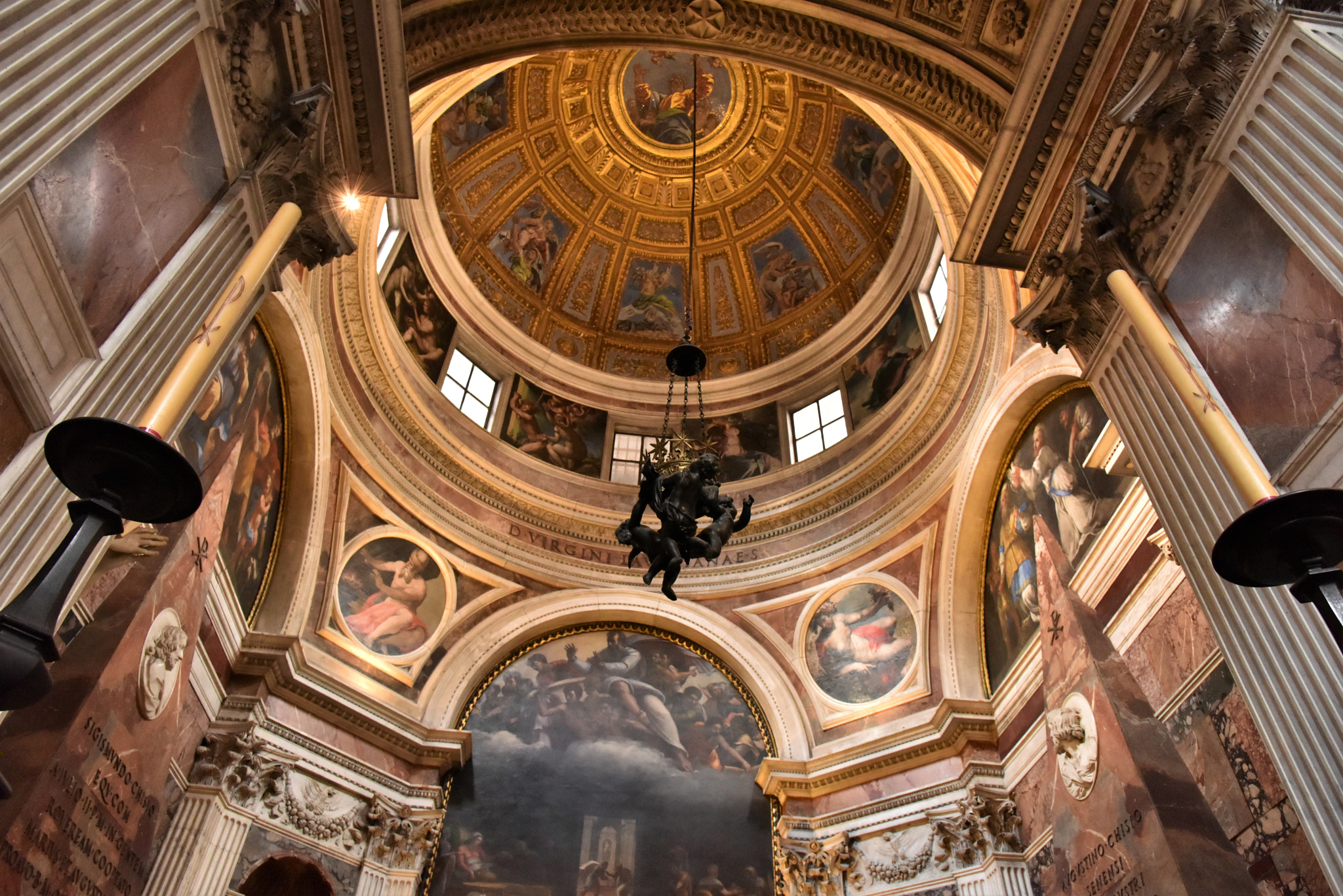 Nikon AF-S Nikkor 24-120mm F4G ED VR sample photo. Cappella chigi at santa maria del popolo in rome photography