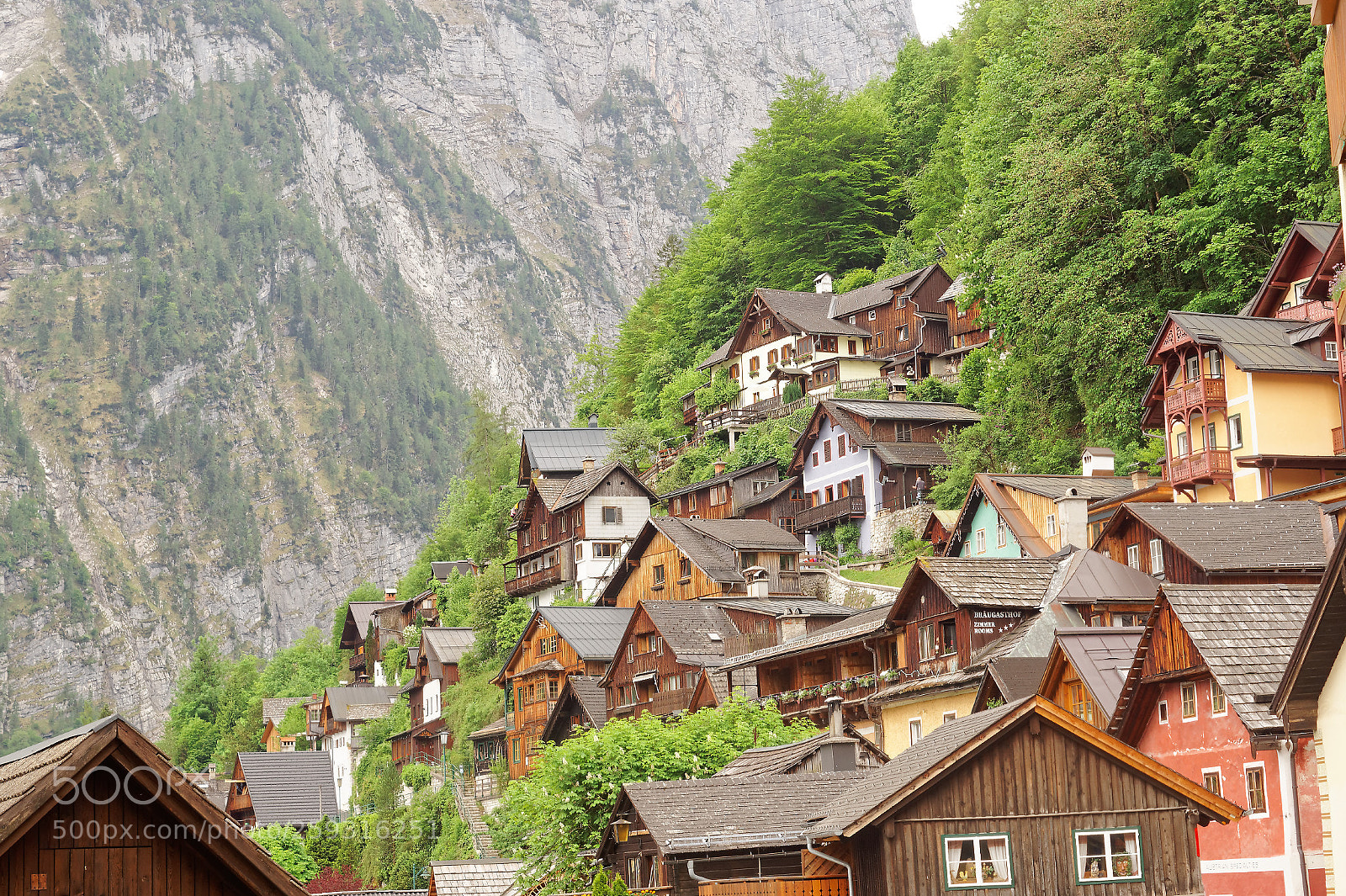 Sony SLT-A58 sample photo. Hallstatt hillside photography