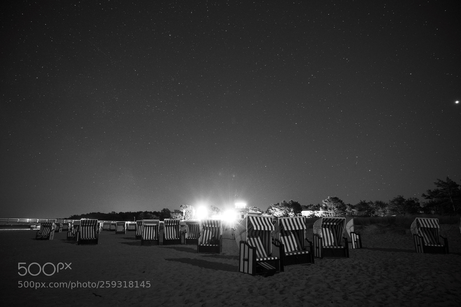 Sony a7R III sample photo. Night at the beach. photography