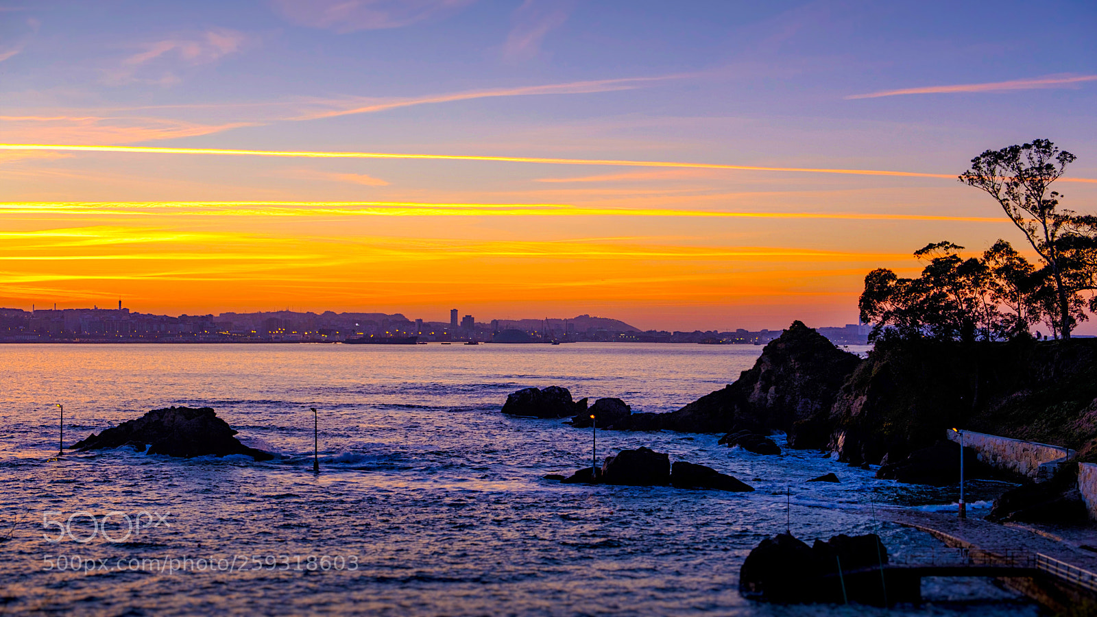 Fujifilm X-T2 sample photo. Stripped sunset photography