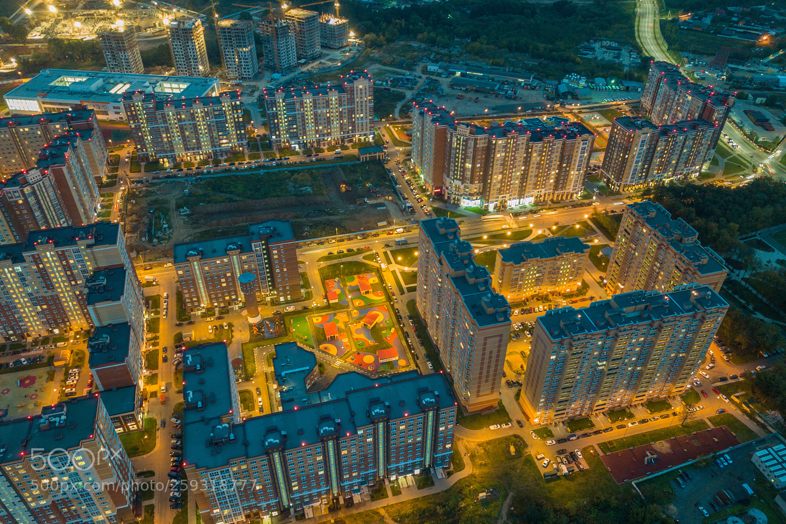 DJI FC220 sample photo. Neon light 1 photography