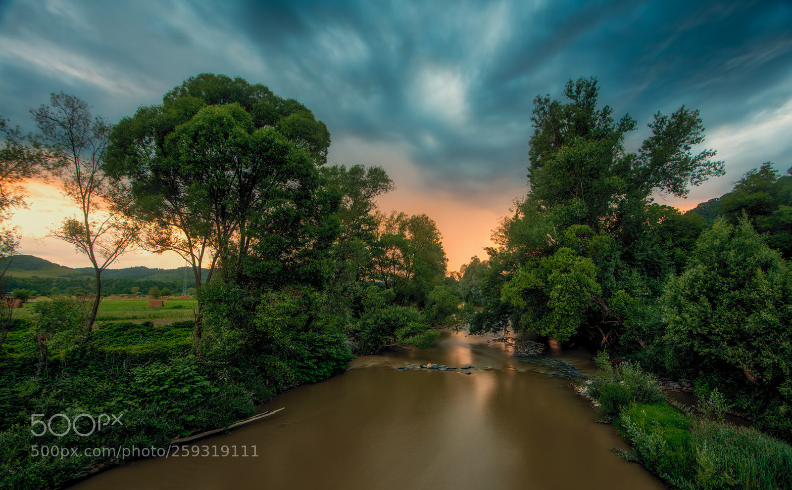 Nikon D850 sample photo. Slow river photography