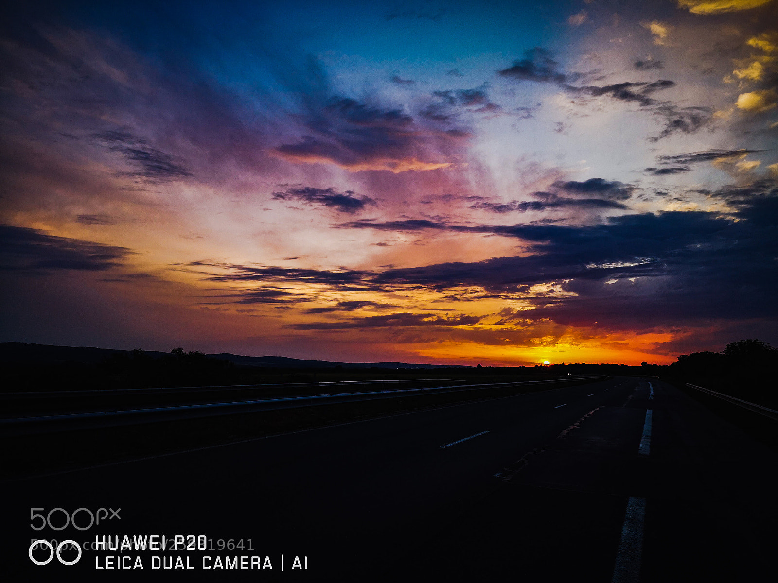 HUAWEI P20 sample photo. Today's sunset photography