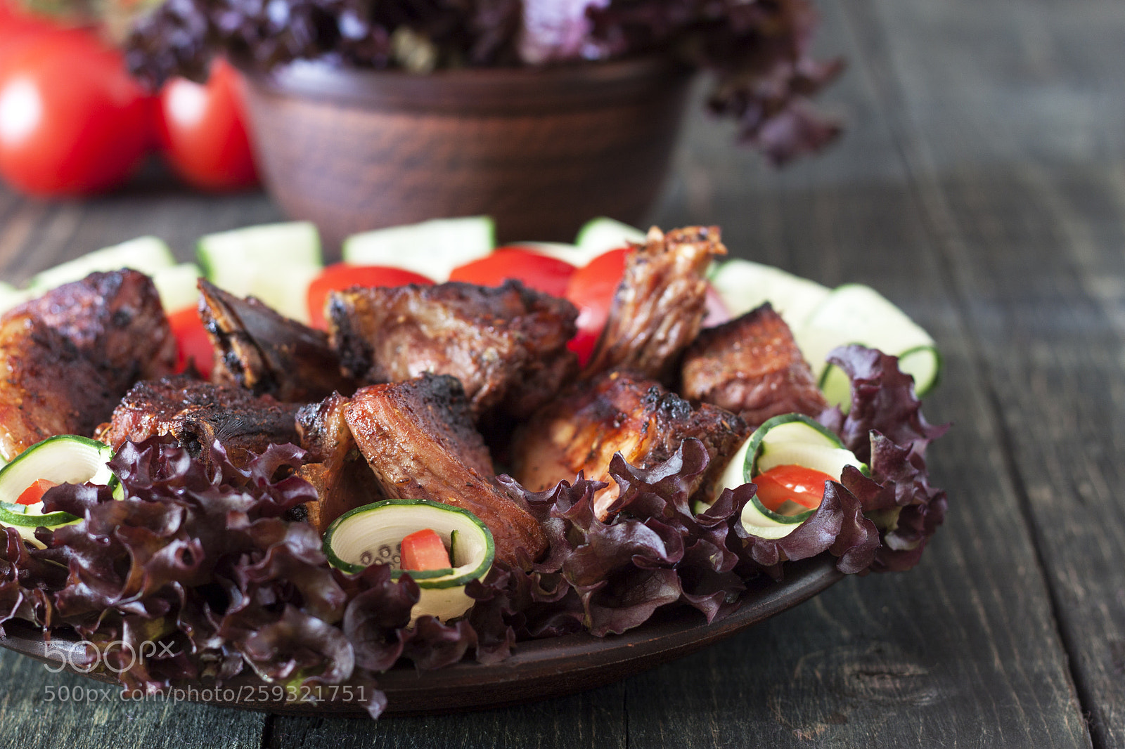 Canon EOS 500D (EOS Rebel T1i / EOS Kiss X3) sample photo. Pork ribs, grilled with photography