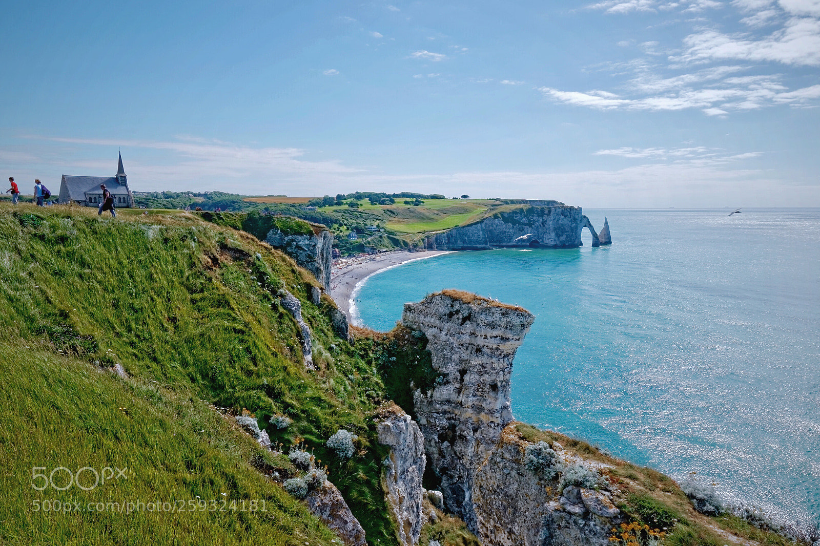 Nikon D3100 sample photo. Etretat cliffs photography