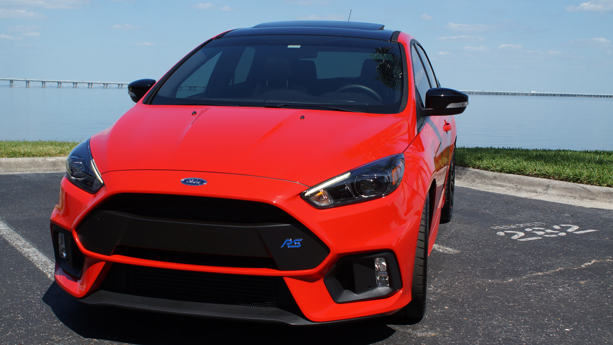 Sony SLT-A77 + Sony DT 18-70mm F3.5-5.6 sample photo. 2018 ford focus rs in red photography