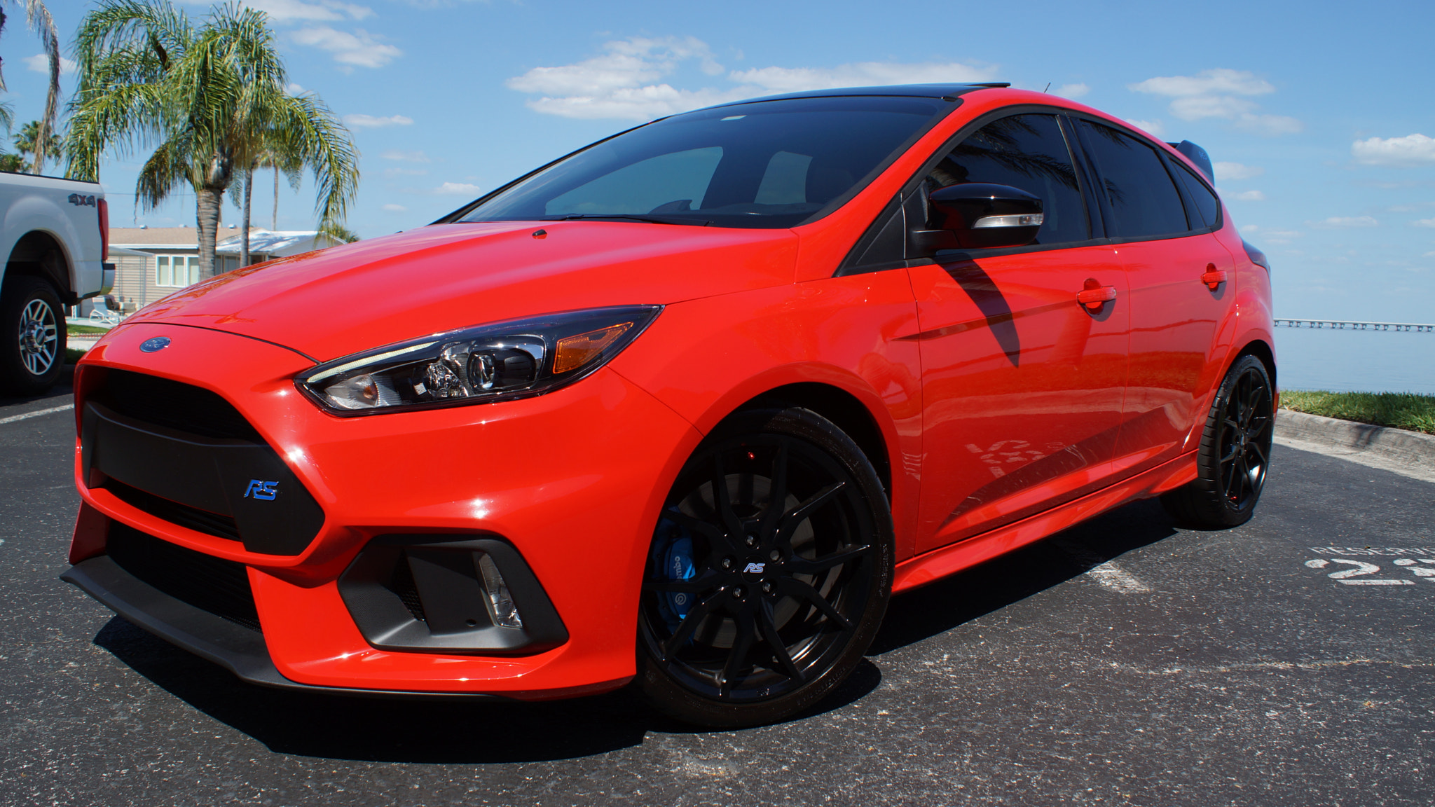 Sony SLT-A77 sample photo. 2018 ford focus rs in red photography