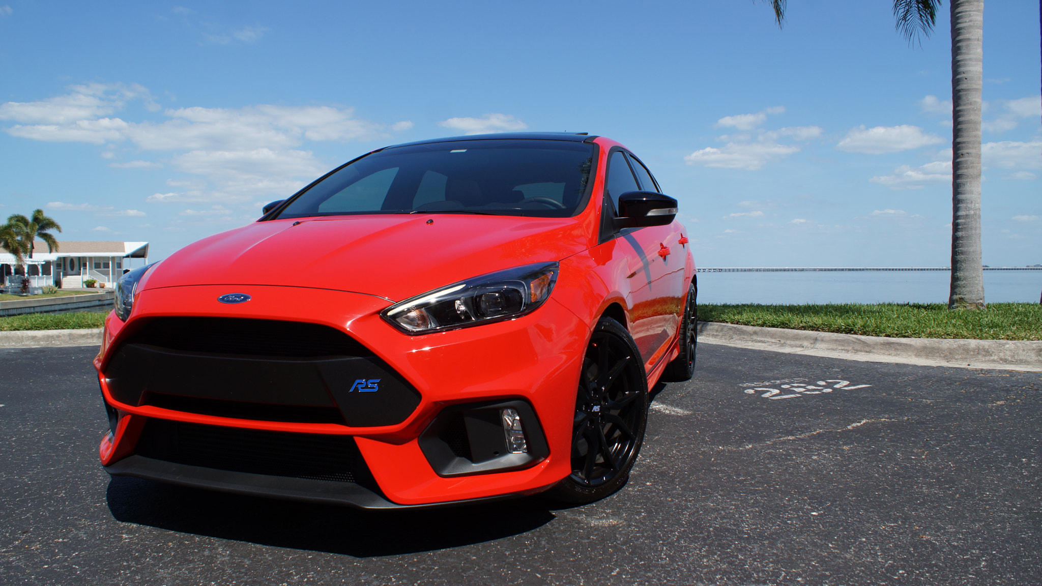 Sony SLT-A77 sample photo. 2018 ford focus rs in red photography