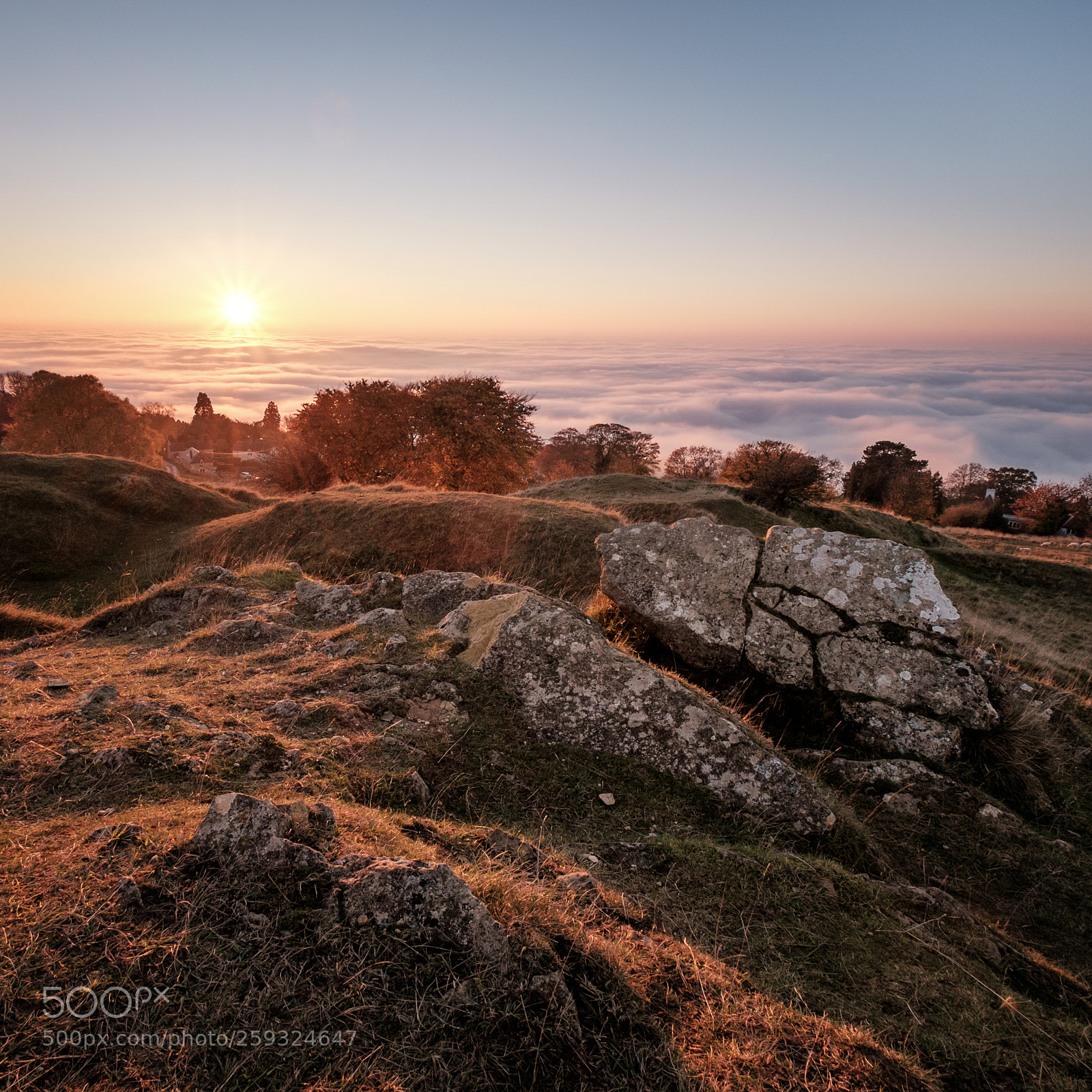 Fujifilm X-T1 sample photo. Cleeve hill cloud inversion photography