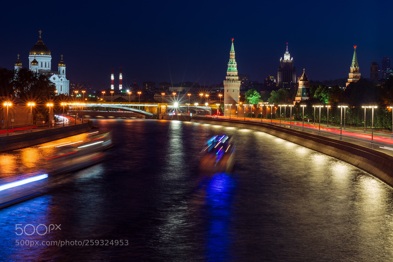 Nikon D7100 sample photo. Night moscow photography