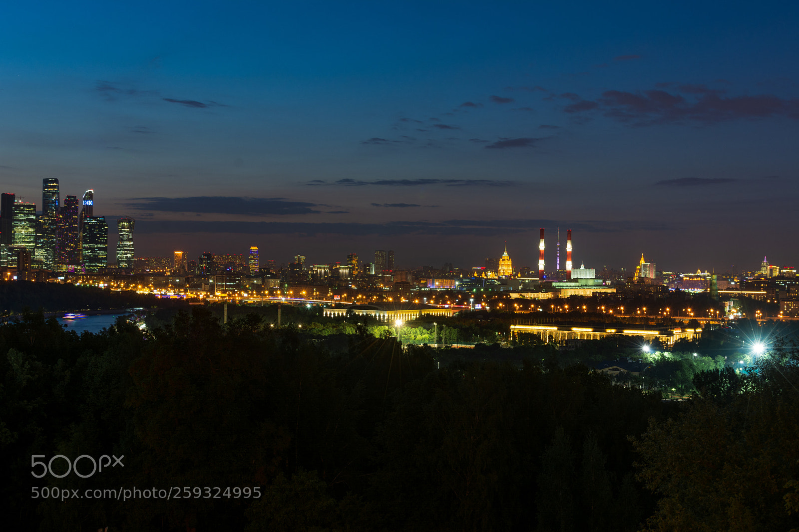 Nikon D7100 sample photo. Night moscow photography