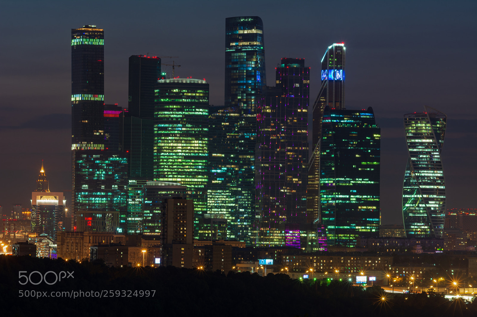 Nikon D7100 sample photo. Night moscow photography