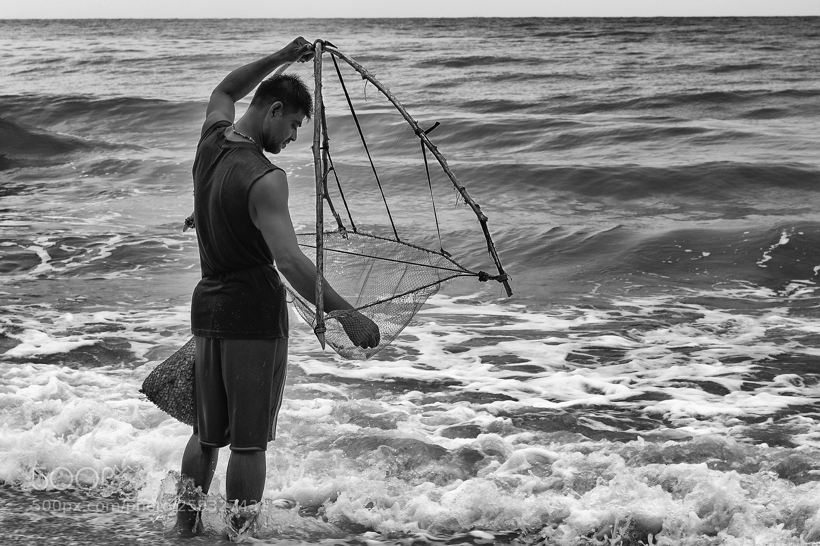 Nikon D500 sample photo. Fisherman on mai khao photography