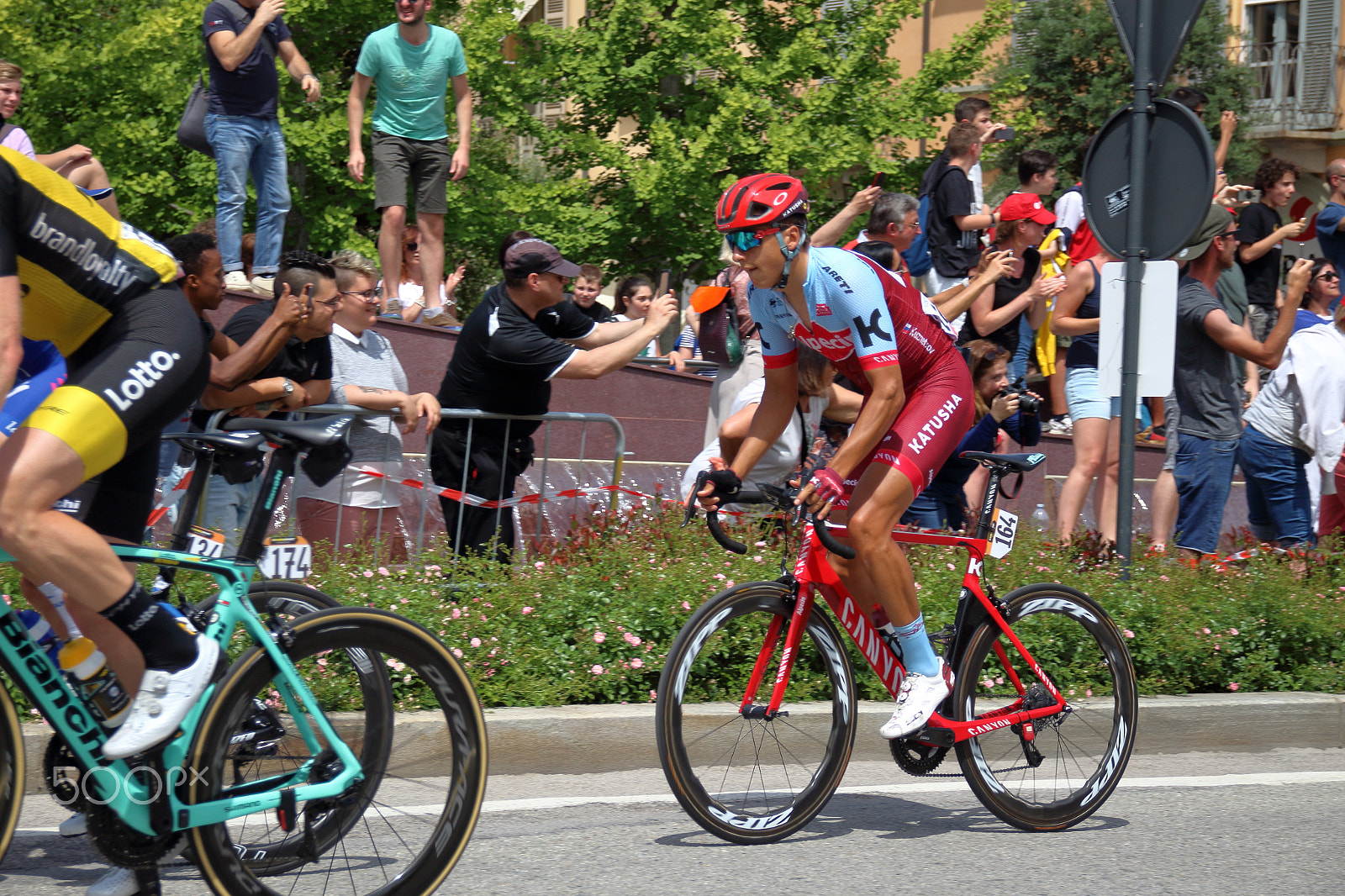 Sigma 18-125mm F3.8-5.6 DC OS HSM sample photo. Cyclists of the 101th tour of italy photography