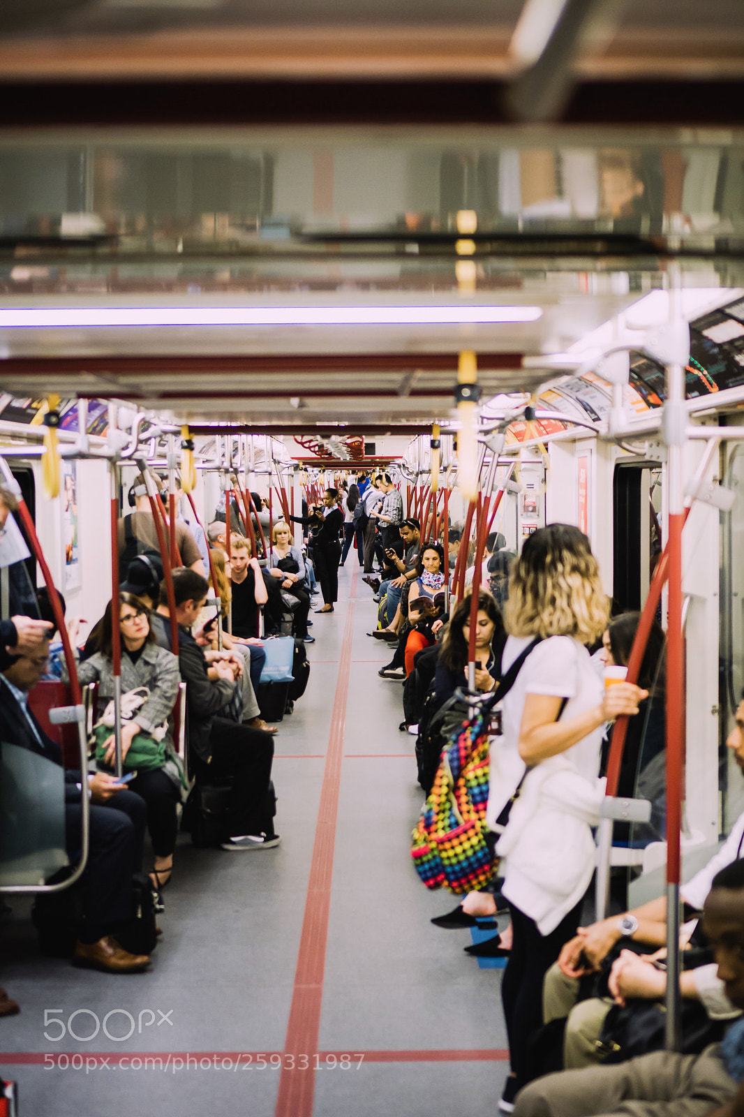 Sony a6000 sample photo. Toronto subway photography
