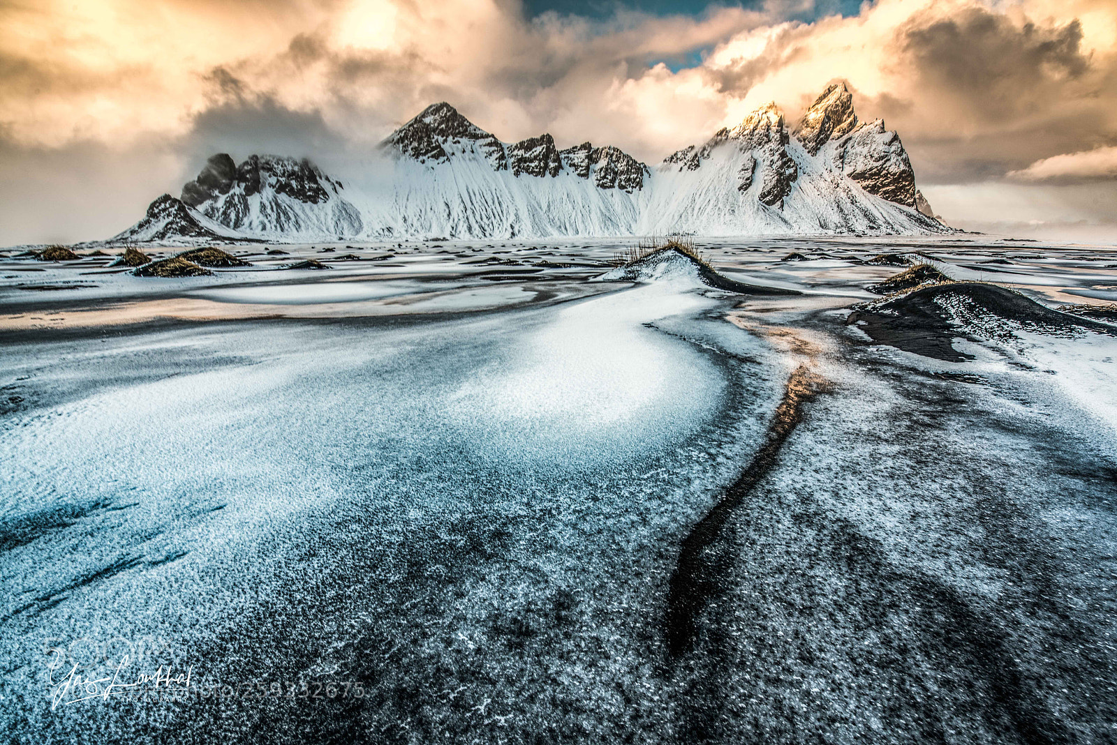 Nikon D810 sample photo. Vesturhorn at sunset photography