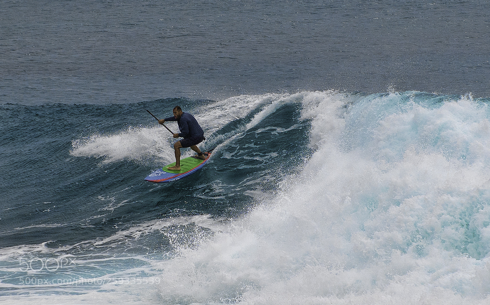 Nikon D850 sample photo. Paddle surfer on maui photography