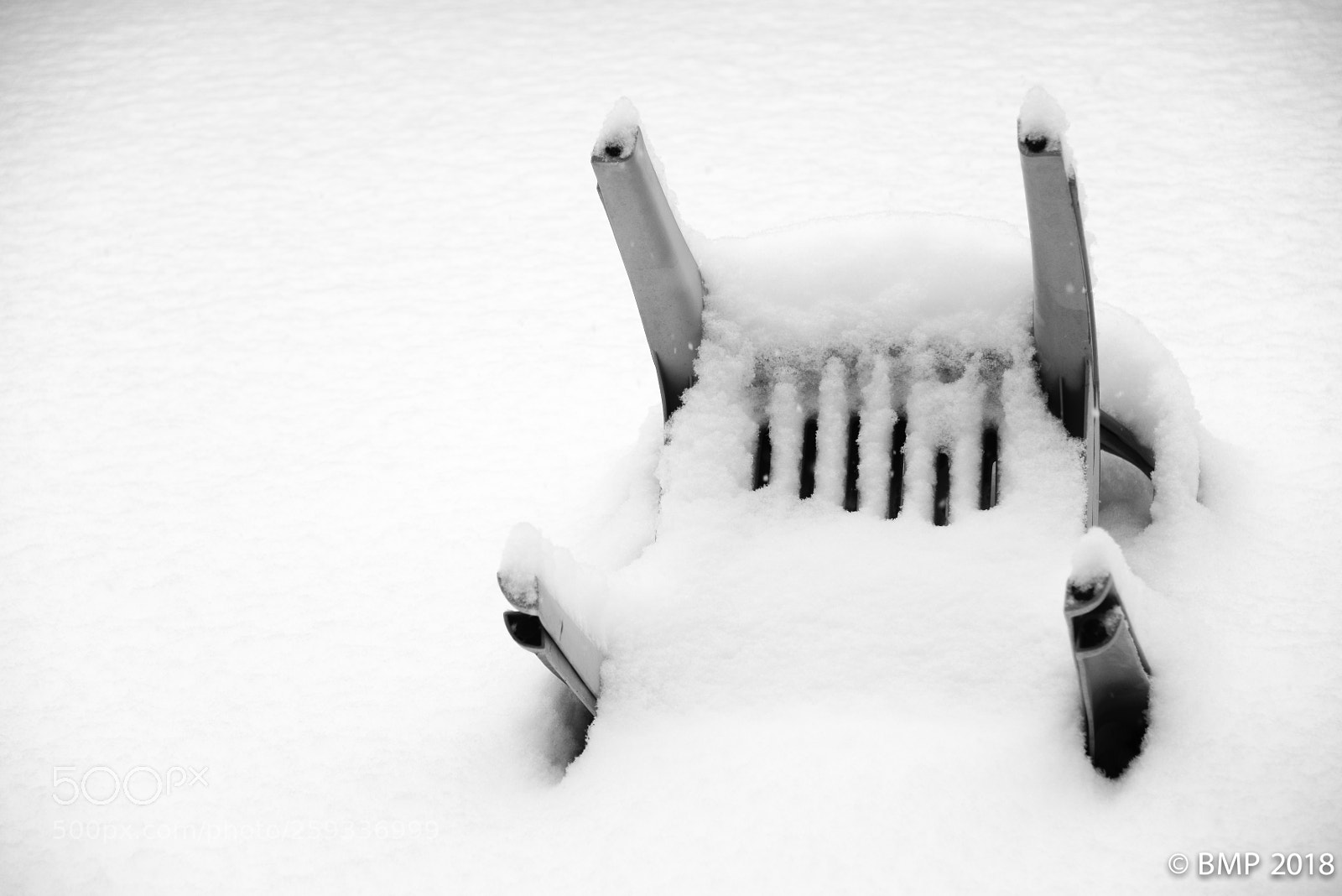 Nikon D800 sample photo. Winter chair photography