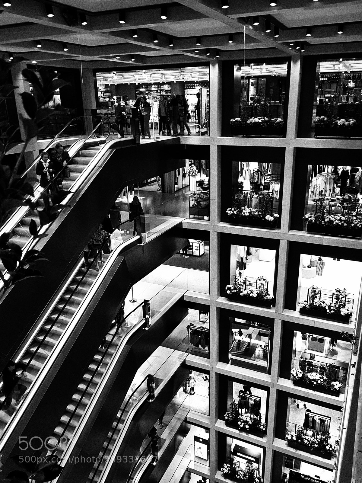 Samsung Galaxy S8+ sample photo. Rinascente roma tritone blackandwhite photography