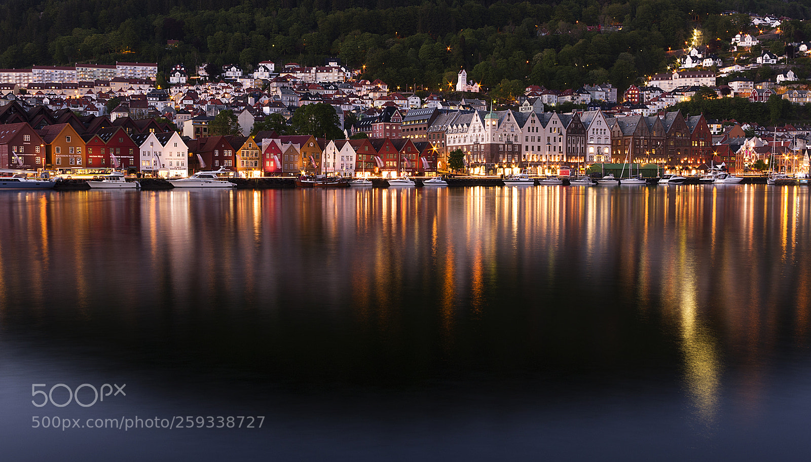 Pentax K-50 sample photo. Bergen bryggen view photography