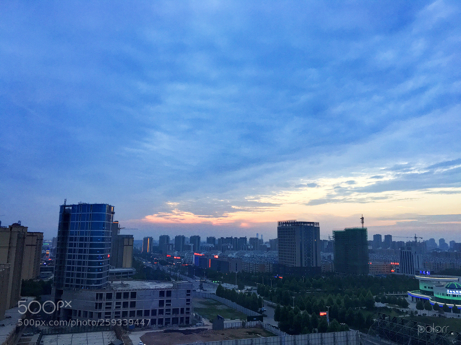 Apple iPhone 6s sample photo. Jingxiang sunset photography