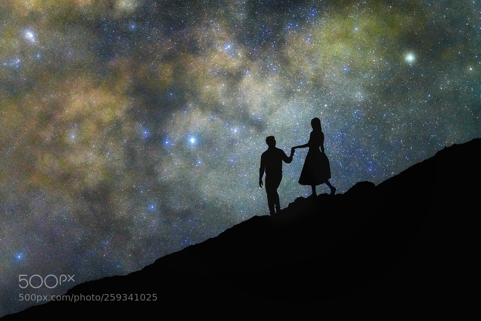 Nikon D850 sample photo. Couple walking in front photography