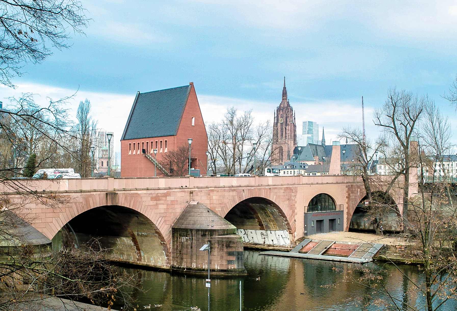 Sigma DP1s sample photo. "alte brücke" in frankfurt photography