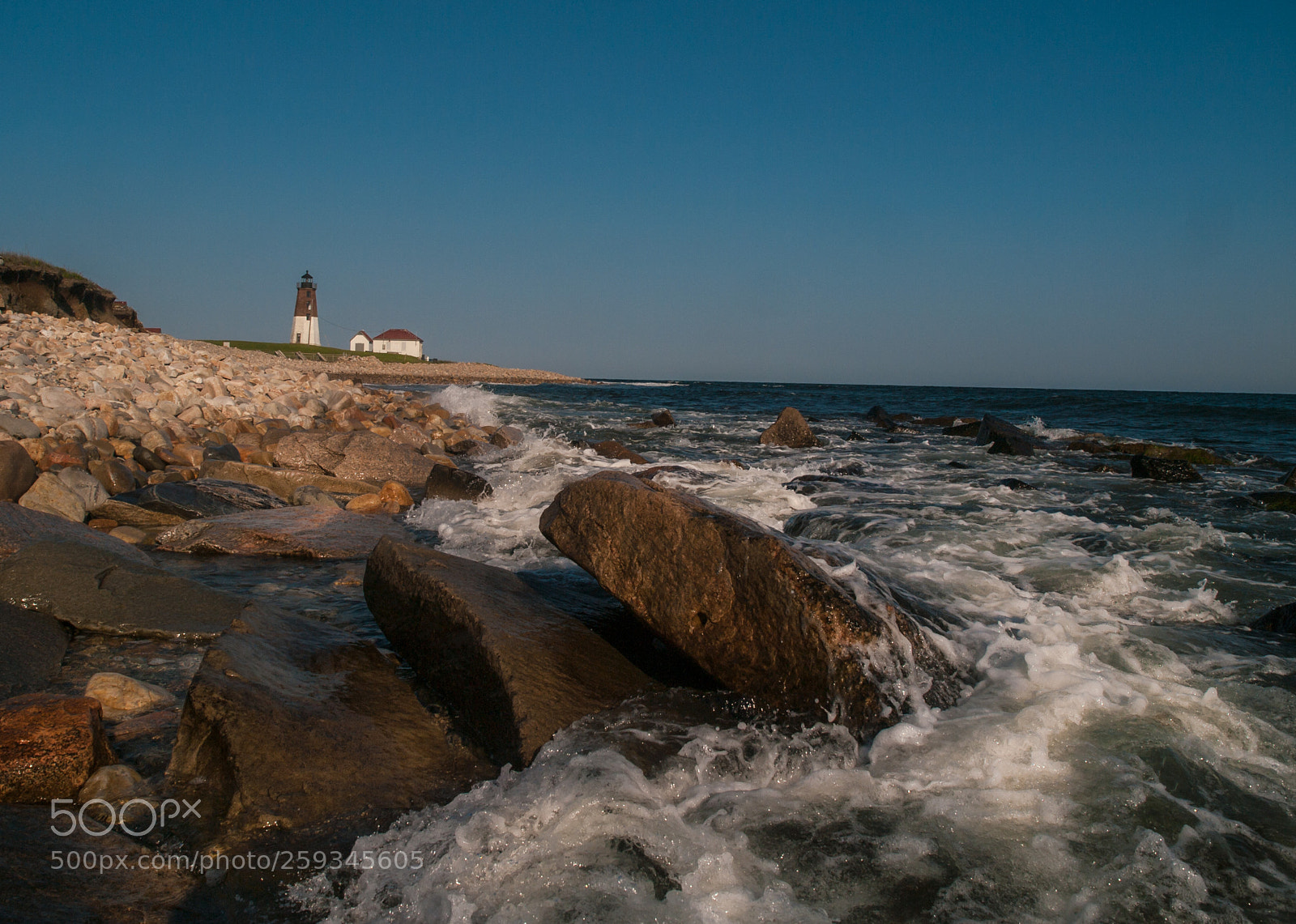 Olympus E-3 sample photo. Point judith lighthouse photography