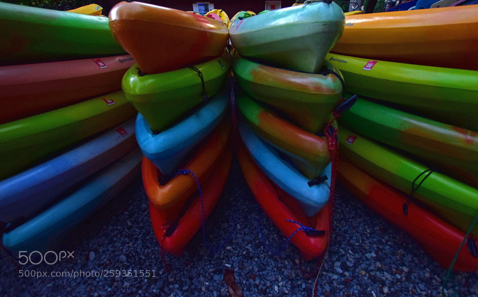 Nikon D5300 sample photo. Colorful canoes photography
