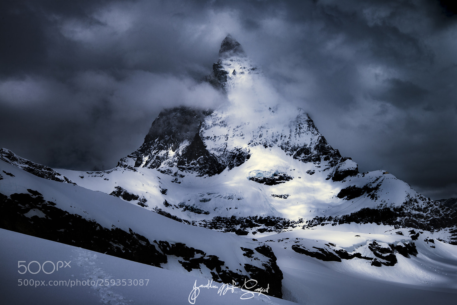 Nikon D610 sample photo. Matterhorn breaking through photography