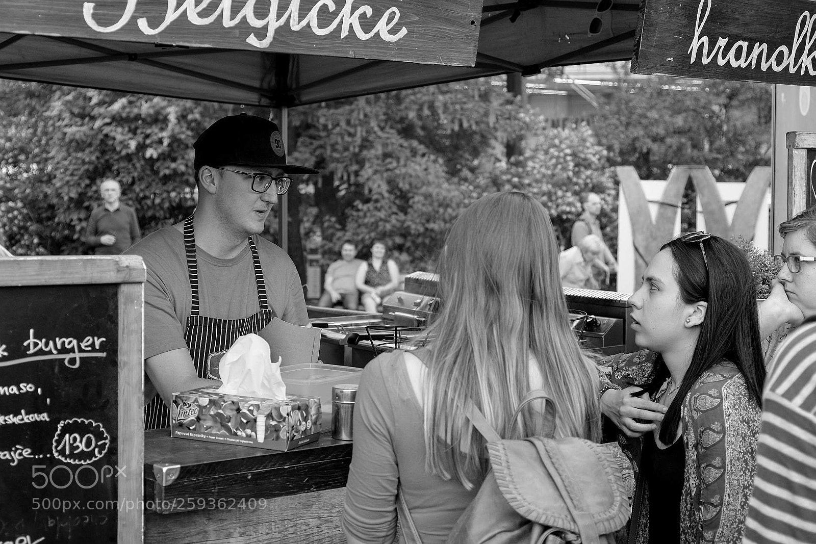 Fujifilm X-E2 sample photo. Burger man and his photography
