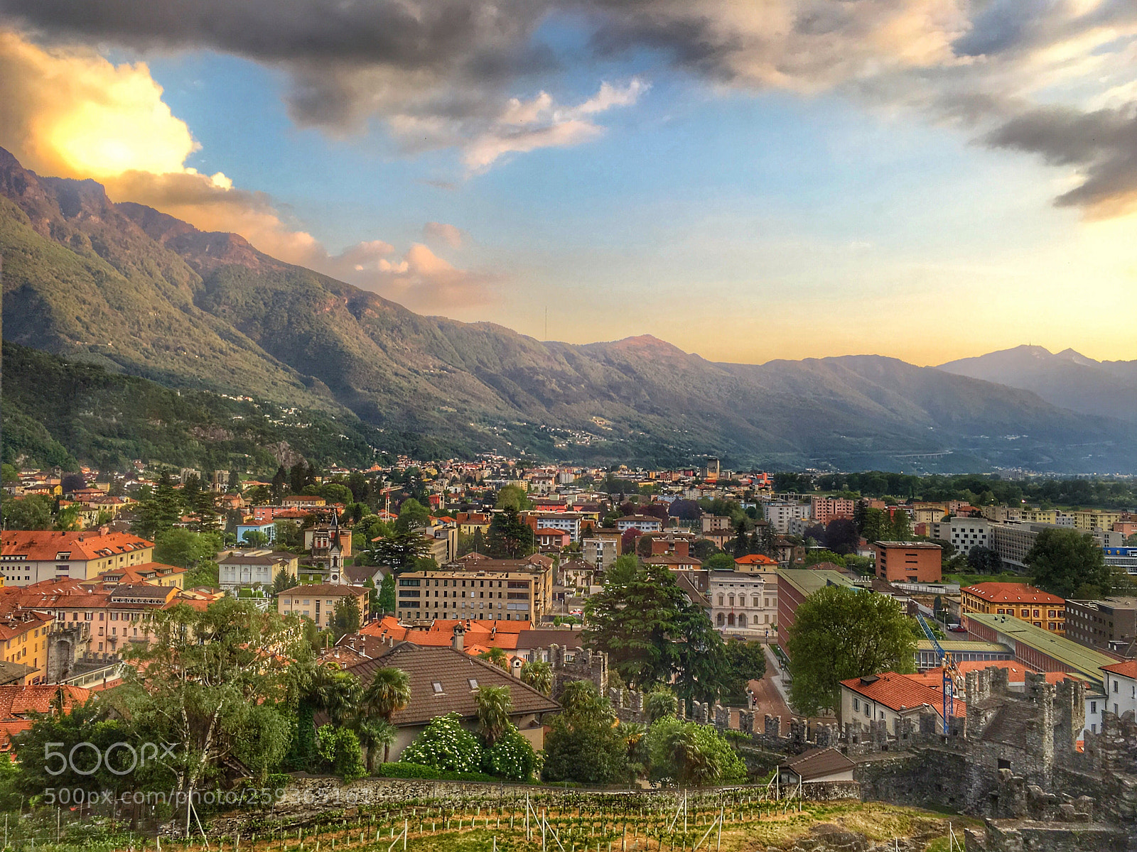 Apple iPhone 6s sample photo. Bellinzona view  photography