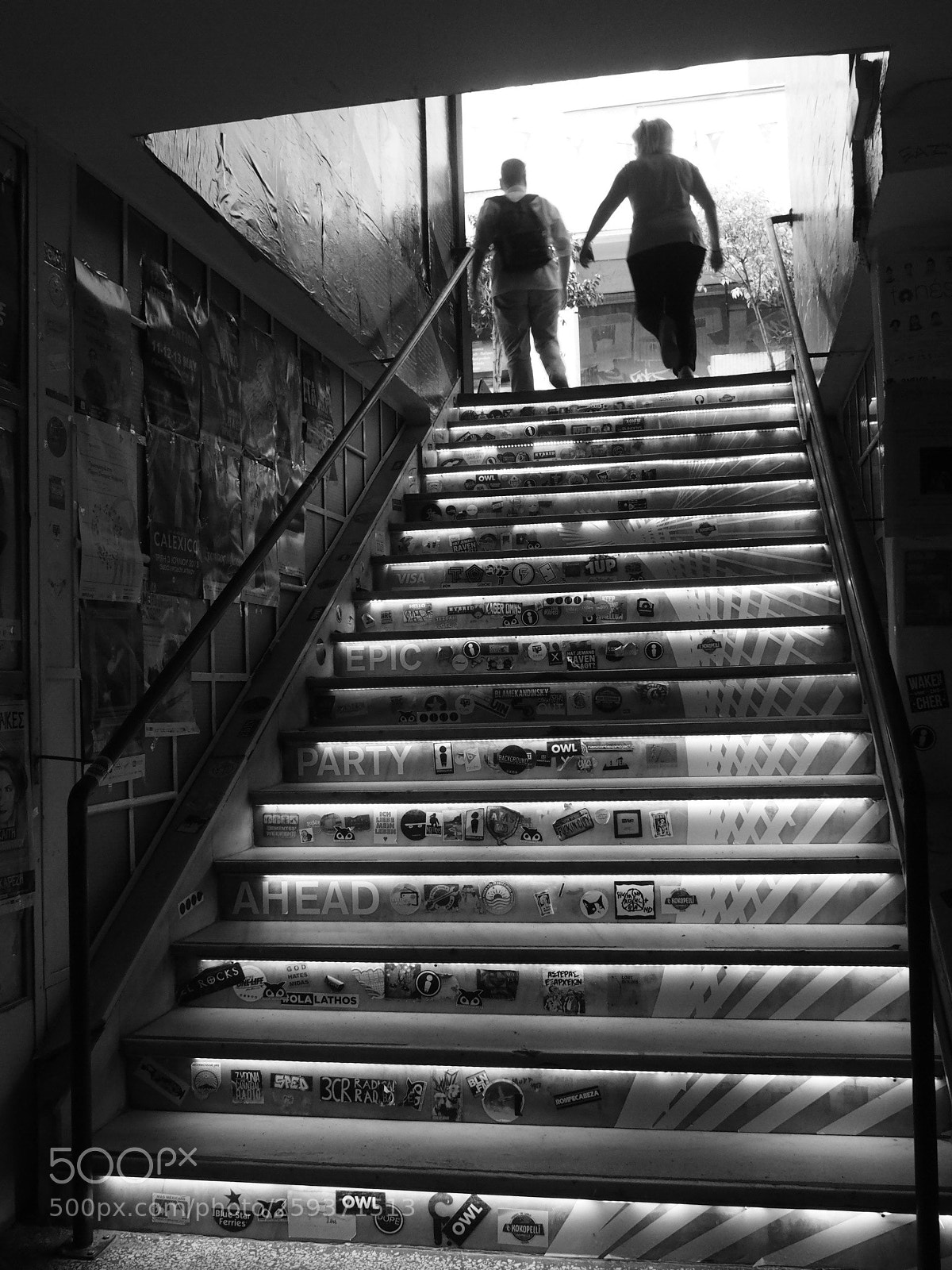 Olympus OM-D E-M10 II sample photo. Stairway to light photography