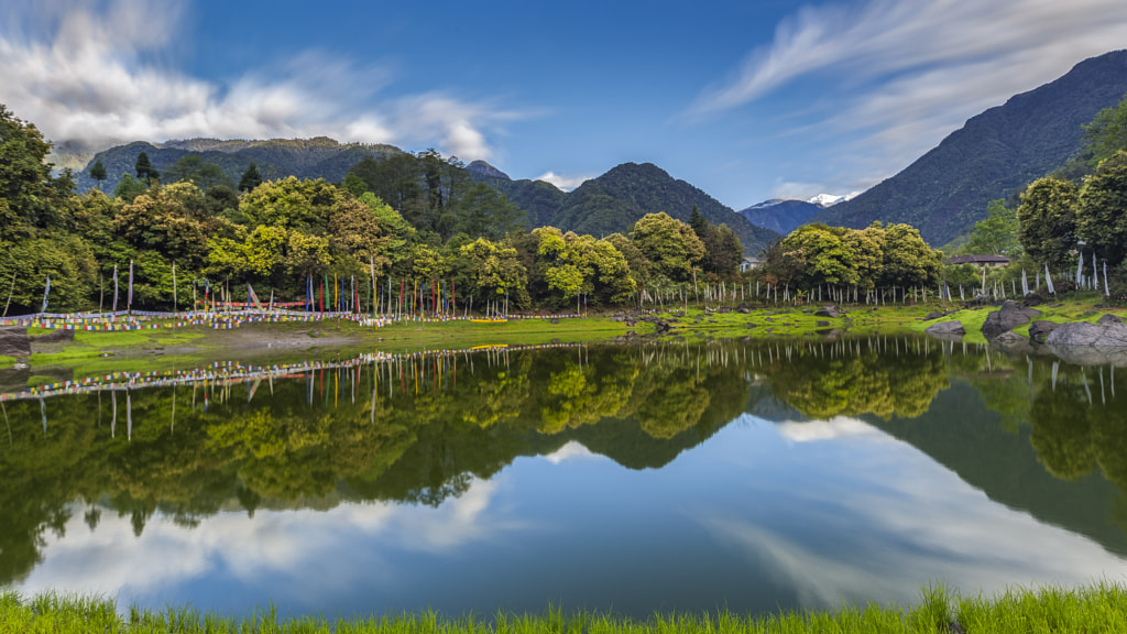 Reflections in the Kathok Lake, Yuksom